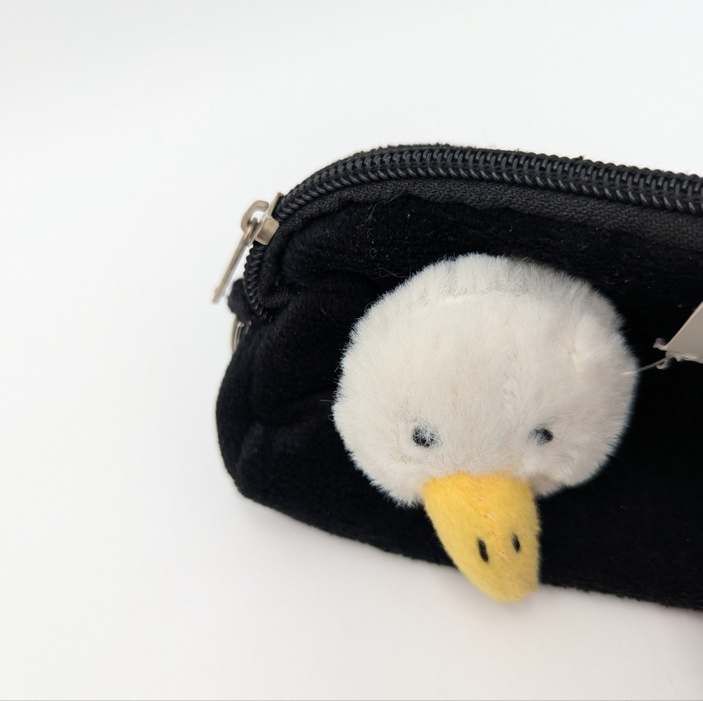 Vintage Fuzzy Friends Bald Eagle Plush Coin Purse Keychain Legends NWT Bird Core - Picture 3 of 6